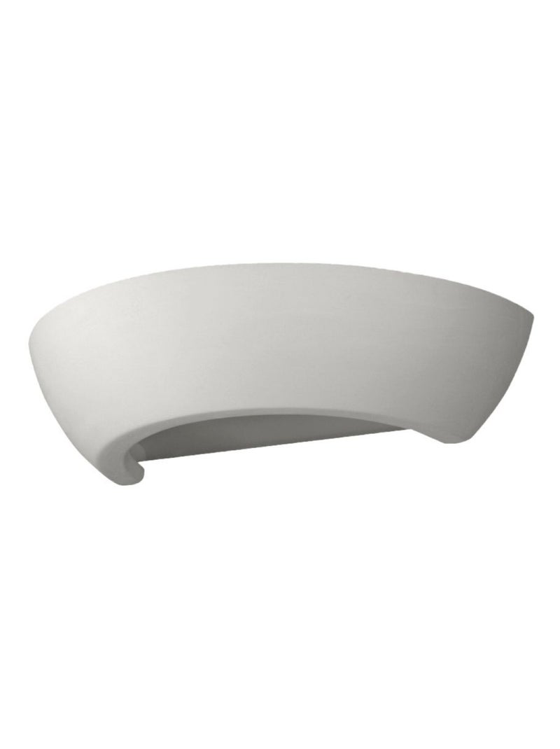 Applique Céramique Blanc E27 1 Oskar Blanc - Kiabi