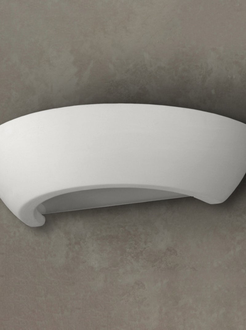 Applique Céramique Blanc E27 1 Oskar Blanc - Kiabi