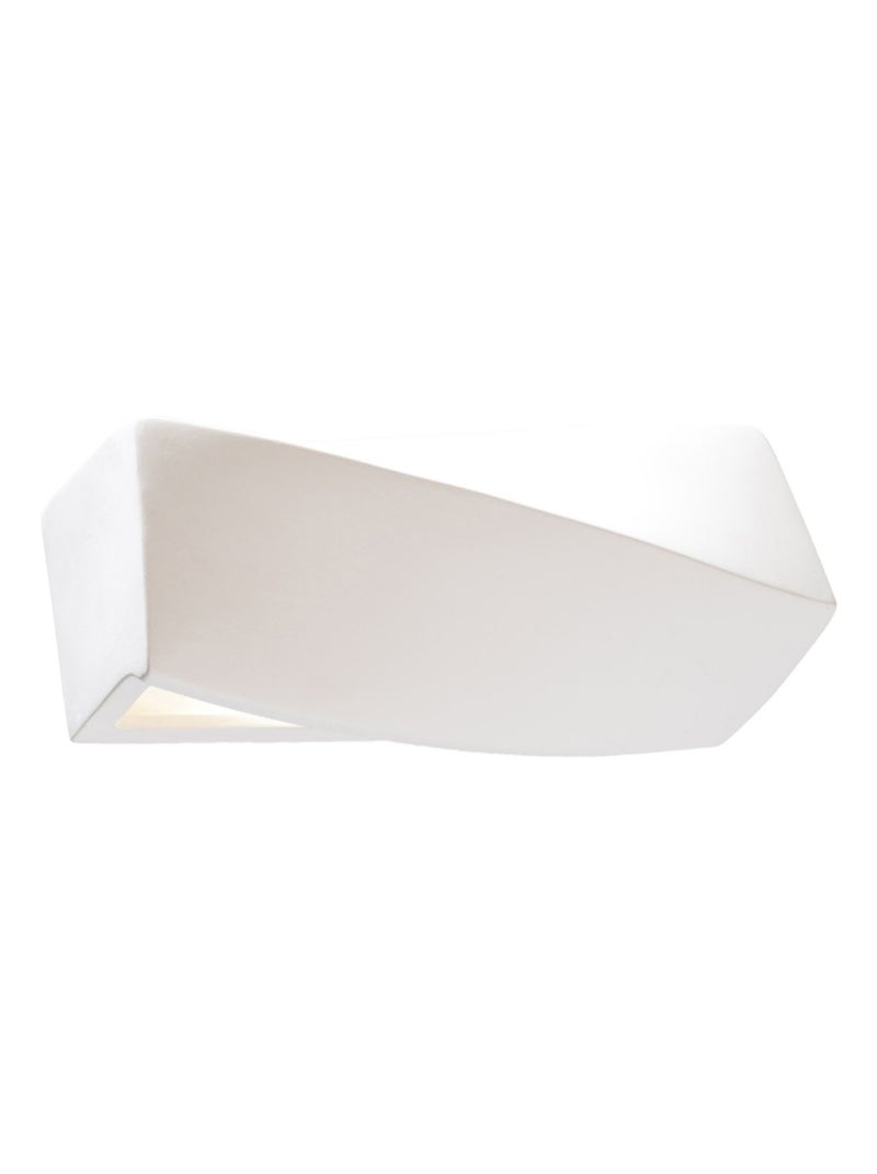 Applique Céramique Blanc E27 1 Sigma Mini Blanc - Kiabi