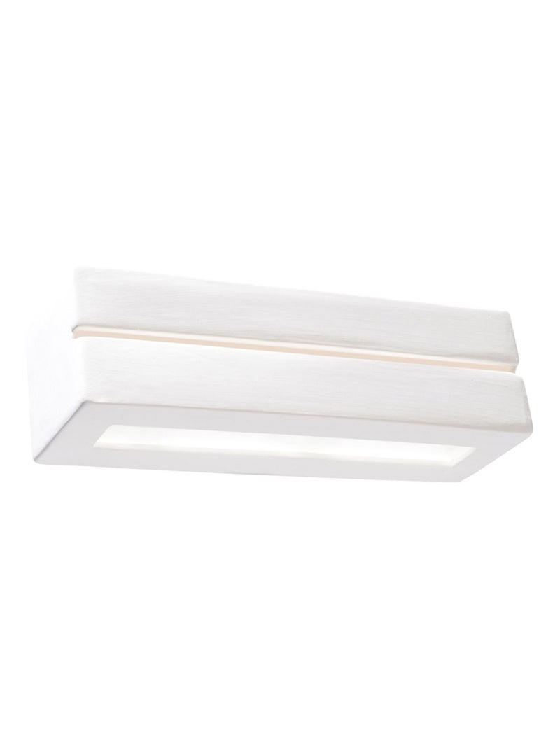 Applique Céramique Blanc E27 1 Vega Line Blanc - Kiabi