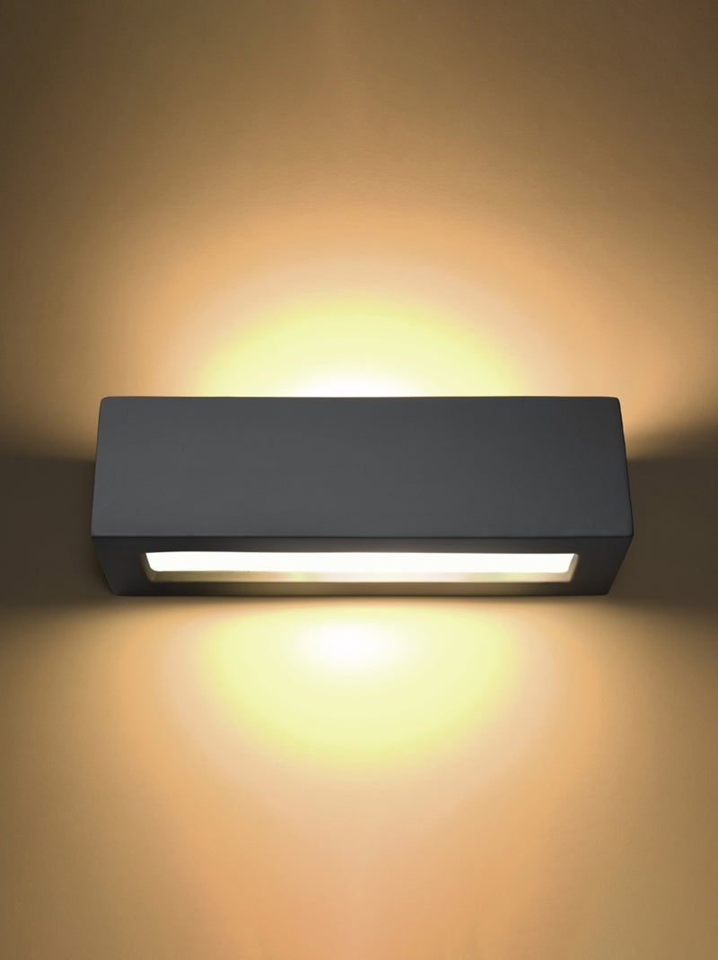 Applique Céramique Gris E27 1 Vega Gris - Kiabi