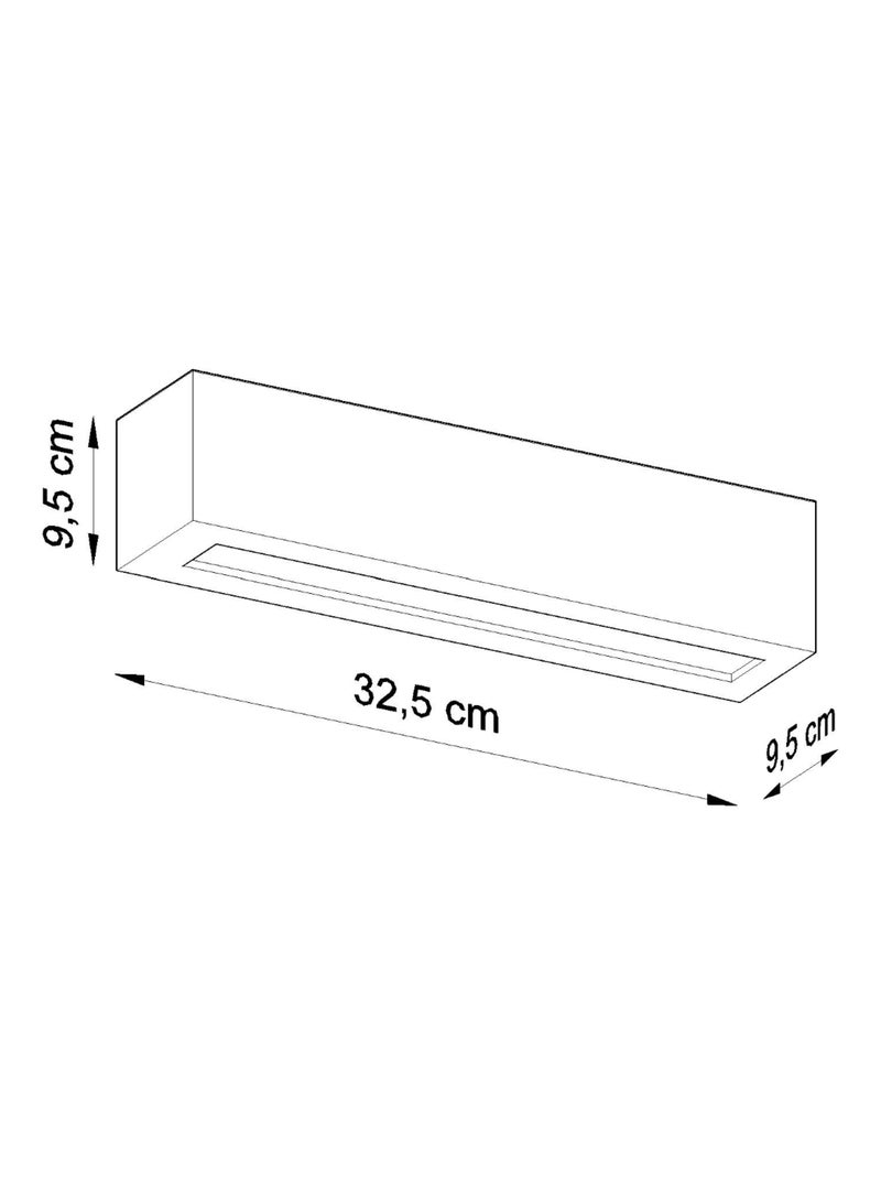 Applique Céramique Gris E27 1 Vega Gris - Kiabi