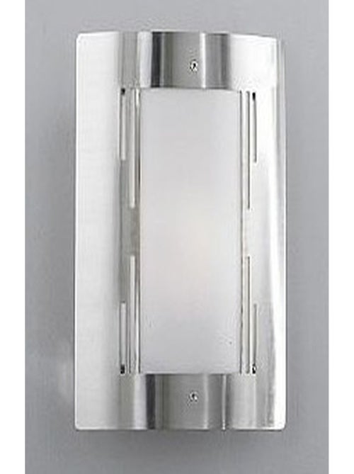 Applique d'extérieur arrondie en Inox - Kiabi