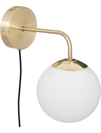 Applique dorée en verre