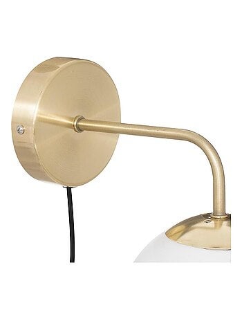 Applique dorée en verre