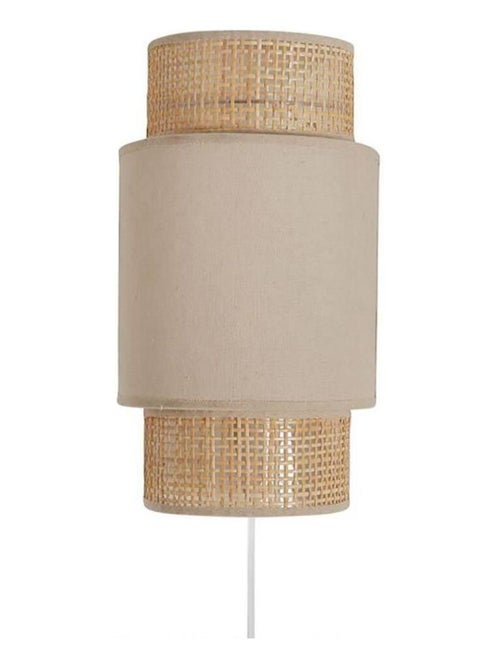 Applique incurvée rotin tissu beige - Kiabi