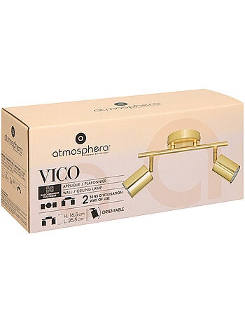 Applique murale 2 spots orientables métal VICO