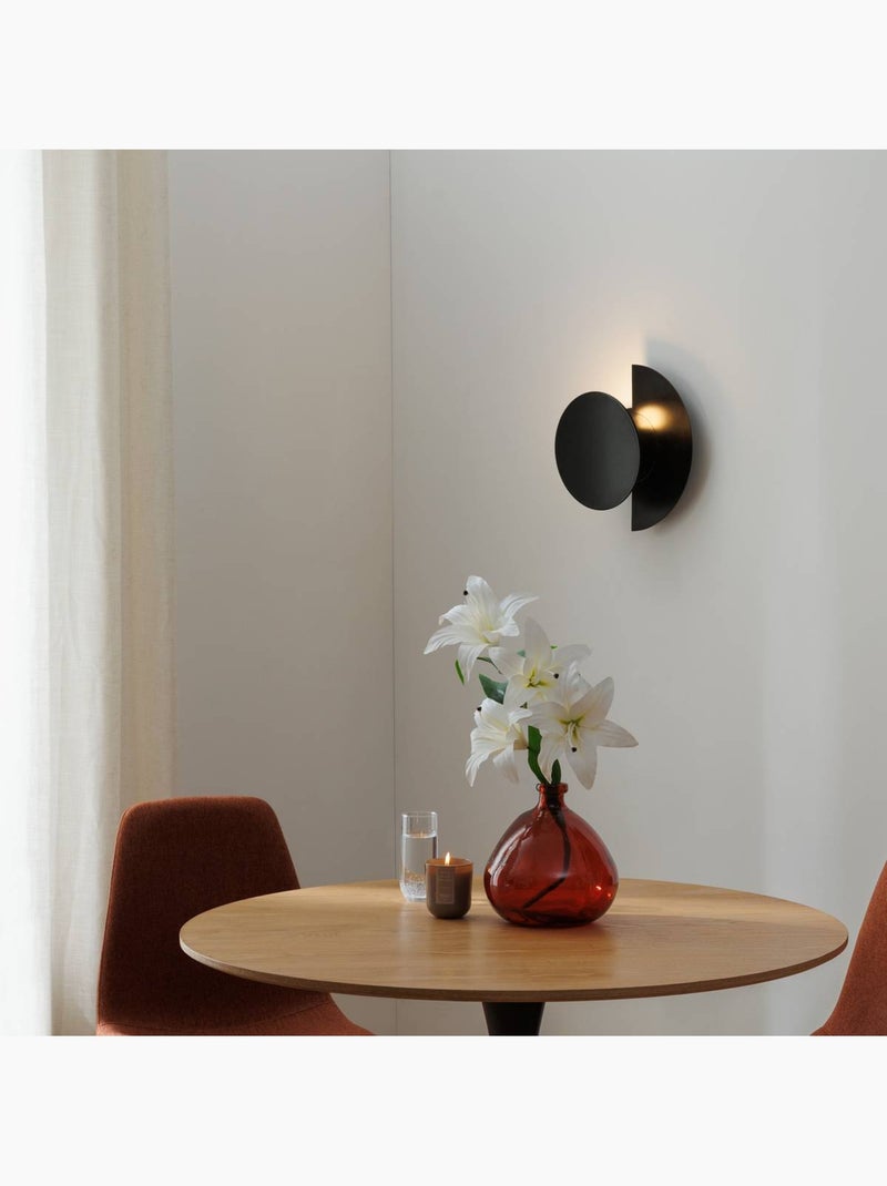 Applique murale acier réversible MYSTI Noir - Kiabi