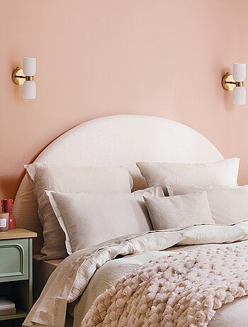 Applique murale double en verre strié