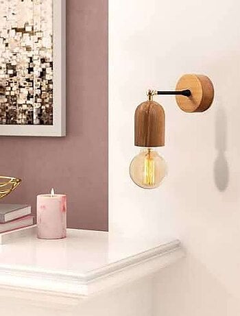 Applique murale en bois design vintage KAYSERI