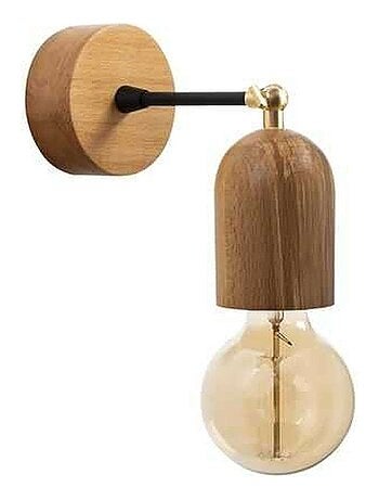 Applique murale en bois design vintage KAYSERI