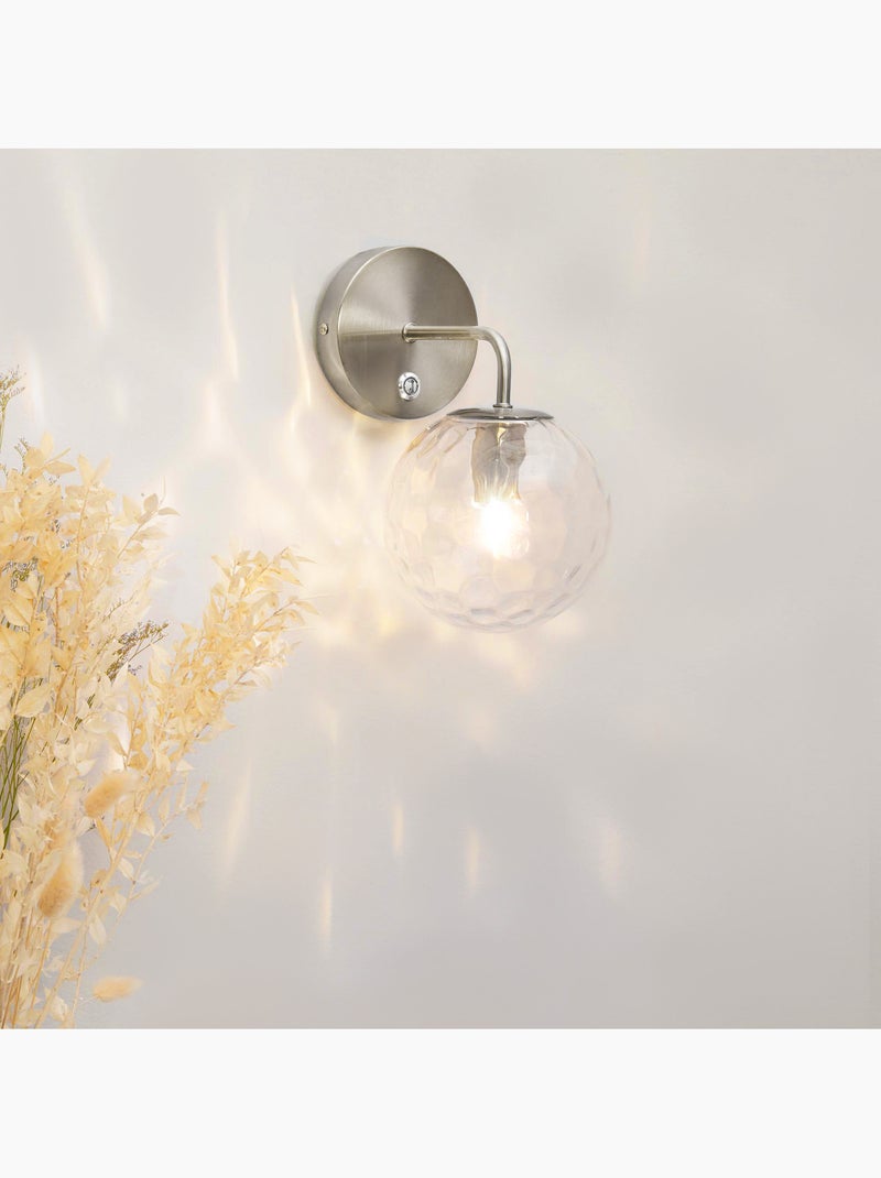 Applique murale en métal avec abat-jour, 26cm Gris - Kiabi