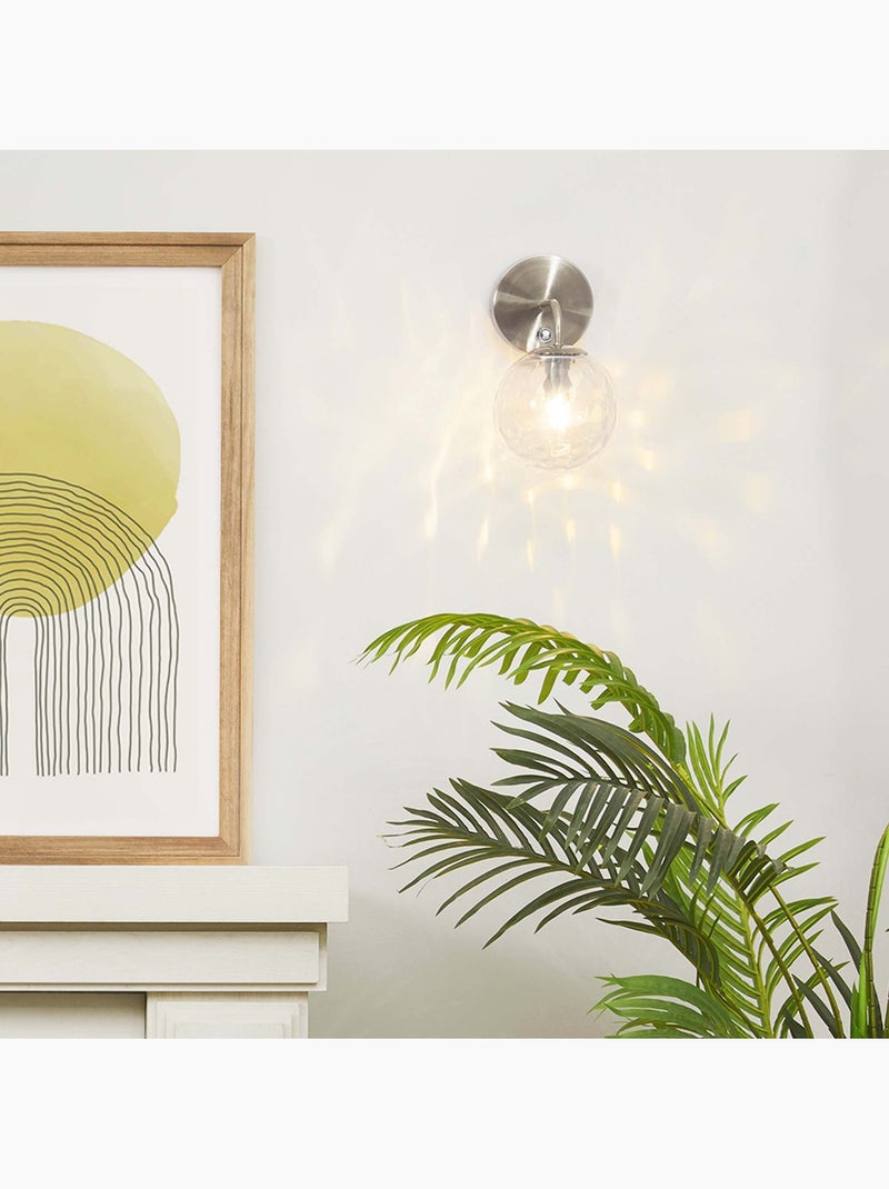 Applique murale en métal avec abat-jour, 26cm Gris - Kiabi