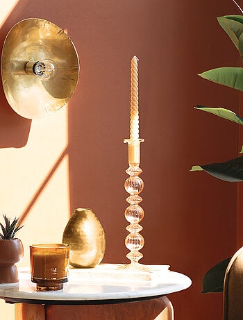 Applique murale en métal martelé - Effet laiton