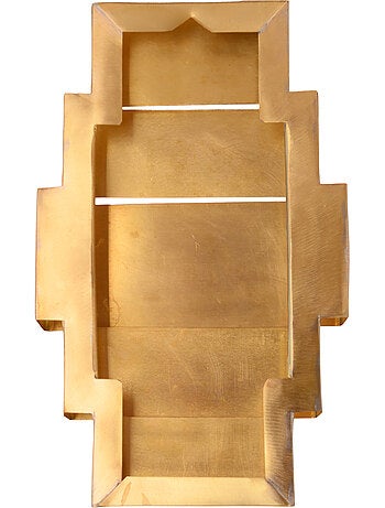 Applique murale rectangulaire en laiton