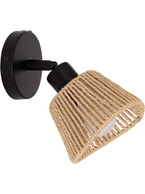 Applique murale spot orientable corde tressée MYHA - Kiabi Applique murale spot orientable corde tressée MYHA - Kiabi
