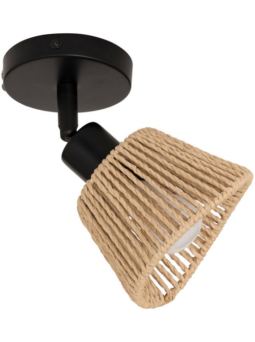Applique murale spot orientable corde tressée MYHA - Kiabi Applique murale spot orientable corde tressée MYHA - Kiabi