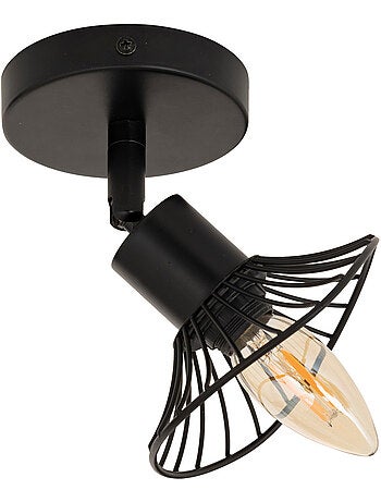 Applique murale spot orientable en métal filaire ADELIA