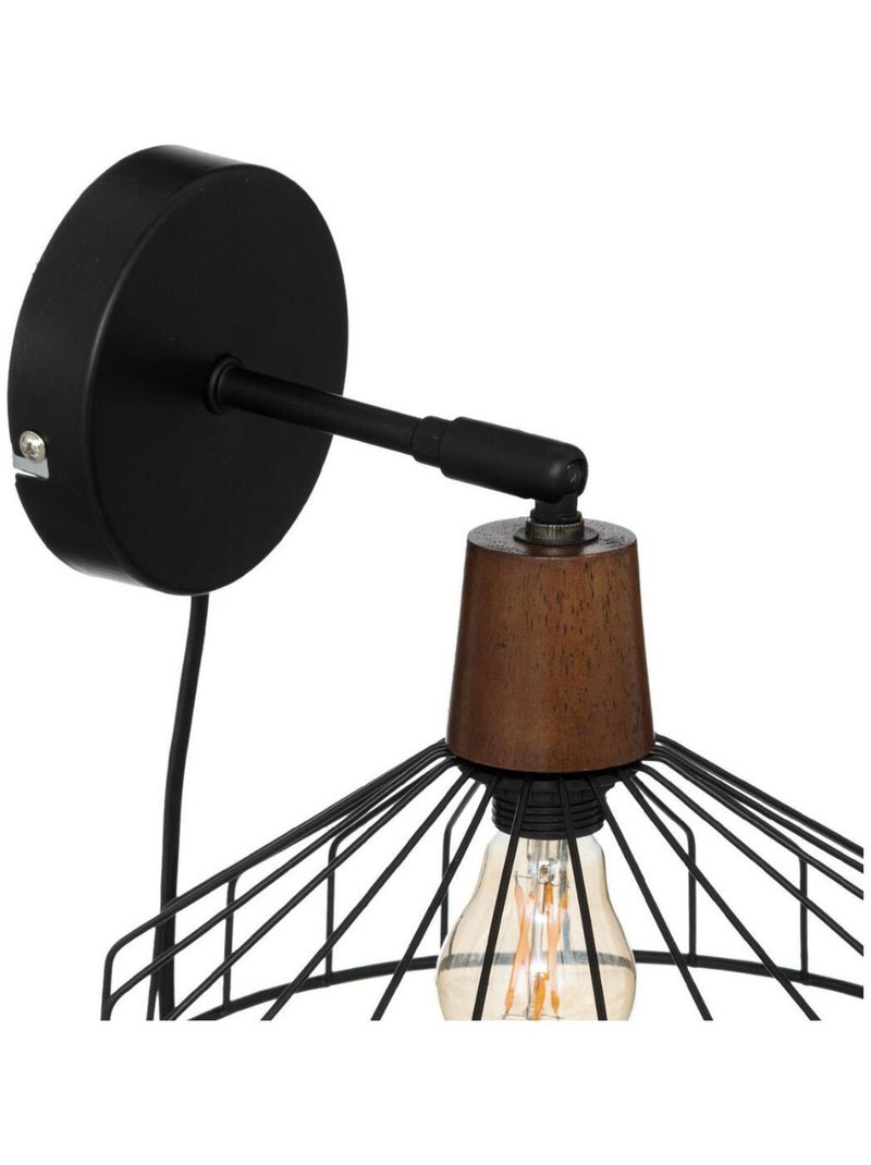 Applique murale style "bistrot" Noir - Kiabi