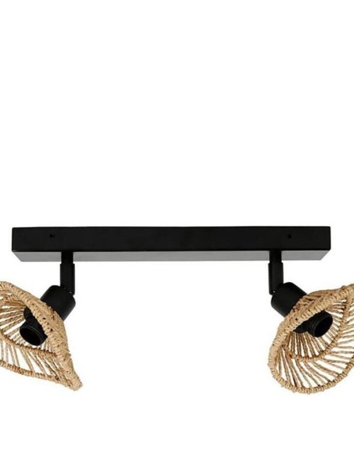 Applique rampe 2 spots orientables Ozana naturel - Kiabi