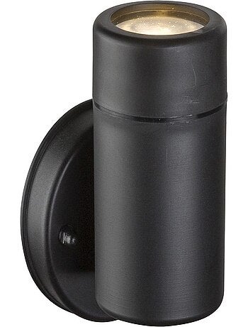 Applique spot d'extérieur ronde en plastique - H. 12,2 cm