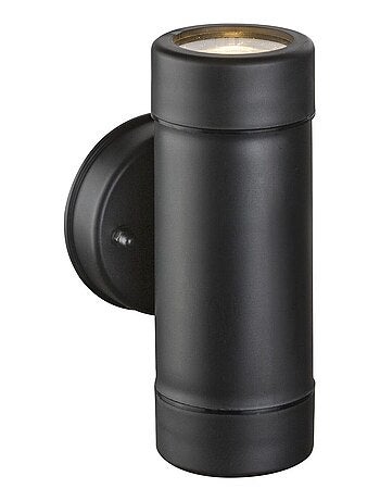 Applique spot d'extérieur ronde en plastique - H. 16 cm