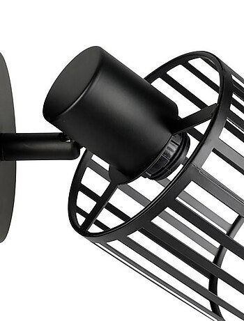 Applique spot métal Alma noir