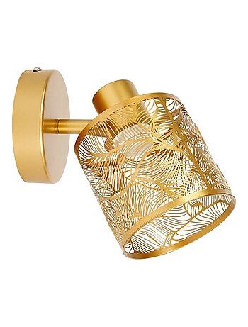 Applique spot orientable Calathéa doré