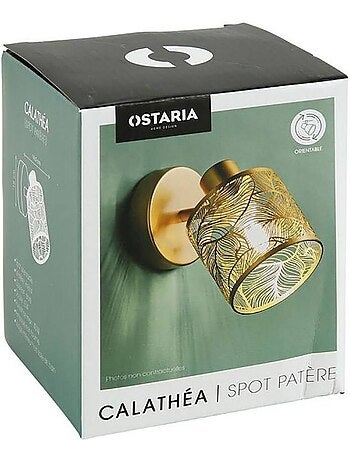 Applique spot orientable Calathéa doré