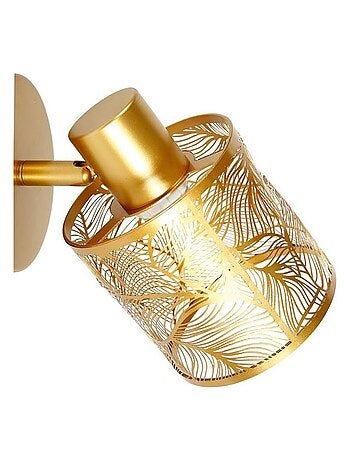 Applique spot orientable Calathéa doré