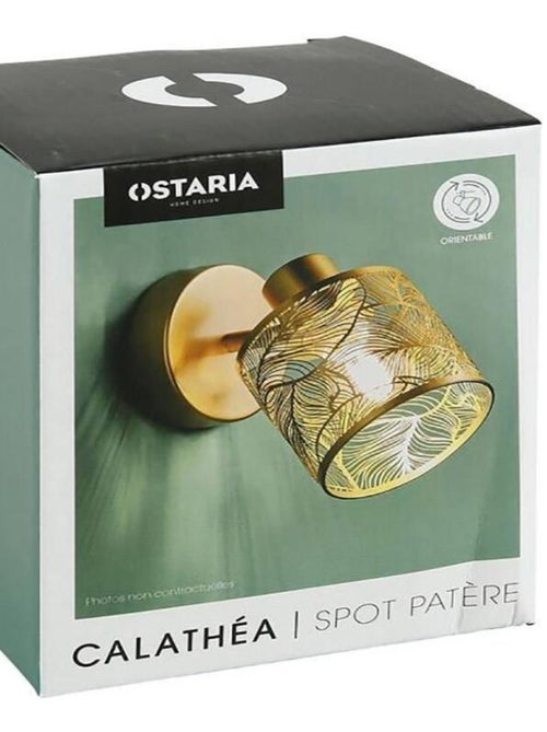 Applique spot orientable Calathéa doré - Kiabi