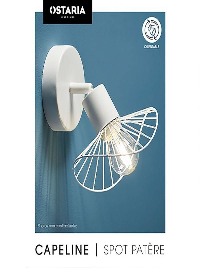 Applique spot orientable Capeline blanc Blanc - Kiabi