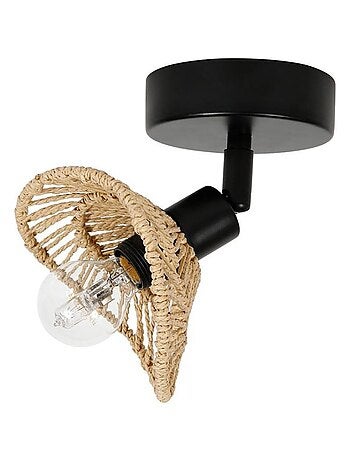 Applique spot orientable corde Ozana naturel
