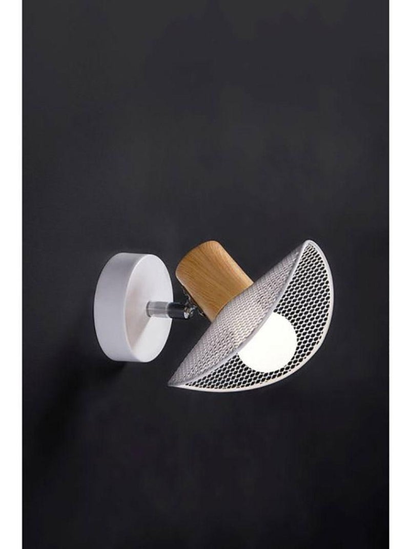 Applique spot orientable métal Hyde blanc Blanc - Kiabi