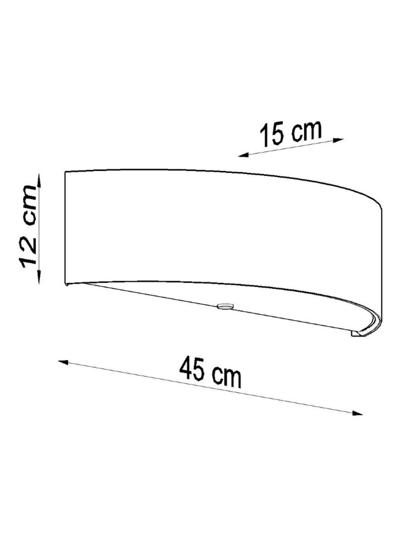 Applique Tissu Noir E27 2 Skala Noir - Kiabi