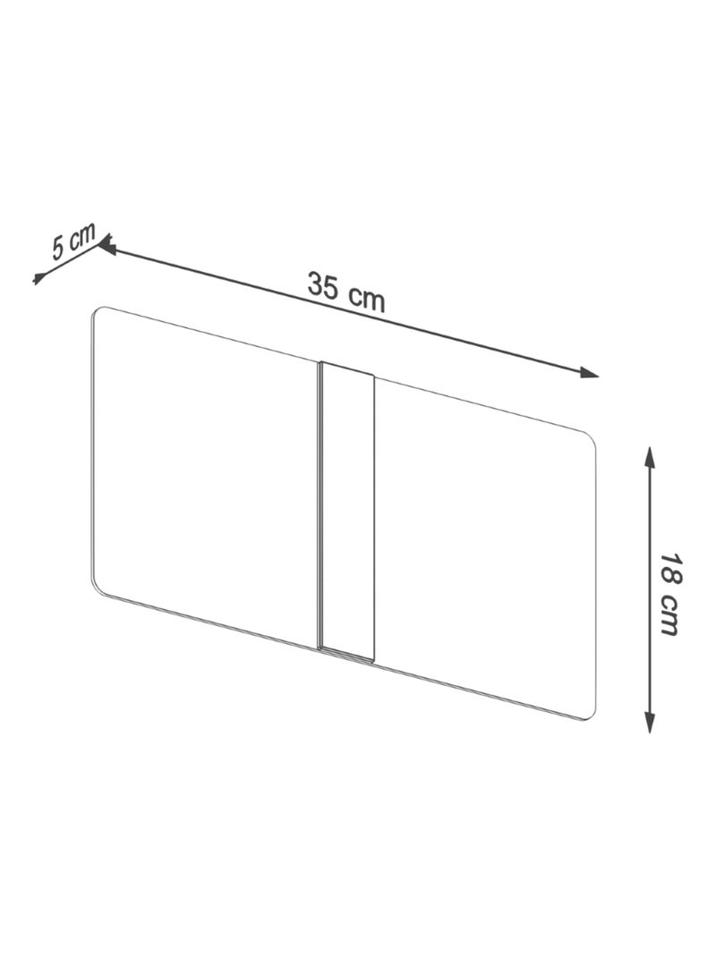 Applique Verre Blanc/Chromé G9 2 Azalia Blanc - Kiabi