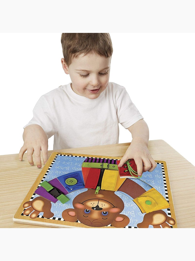 Apprendre, boutonner, lacer, fermer Bleu - Kiabi