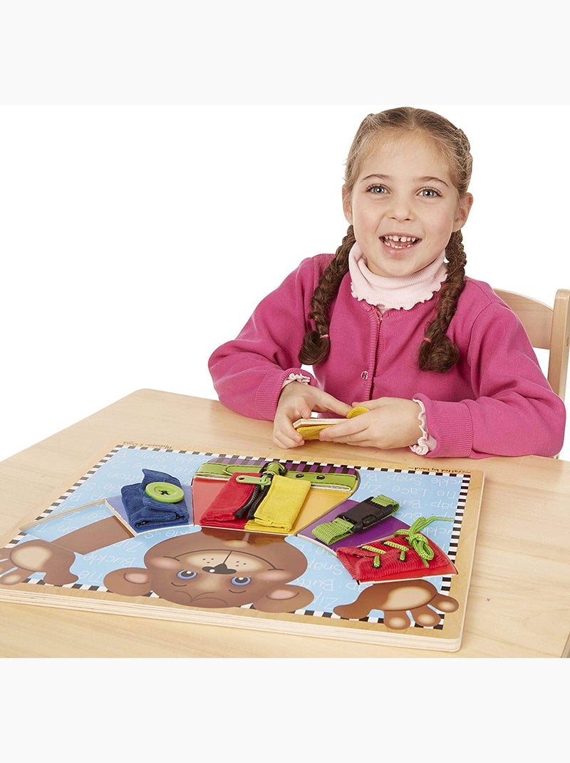 Apprendre, boutonner, lacer, fermer Bleu - Kiabi