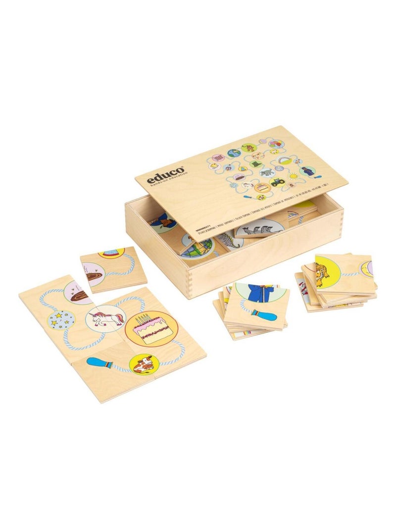 Apprendre Les Langues - Image Dominos - jeu Montessori N/A - Kiabi