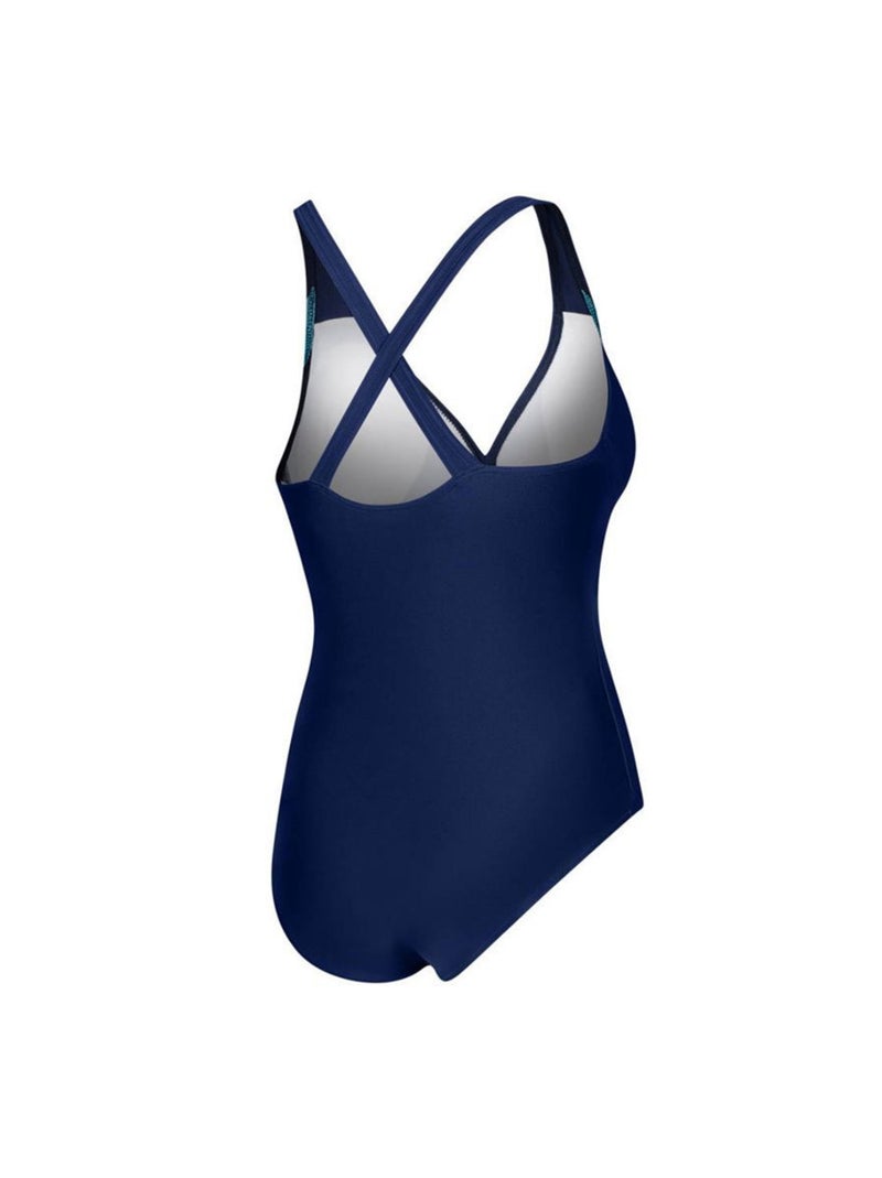 Aqua Speed - Maillot de bain 1 pièce GRETA Bleu marine - Kiabi