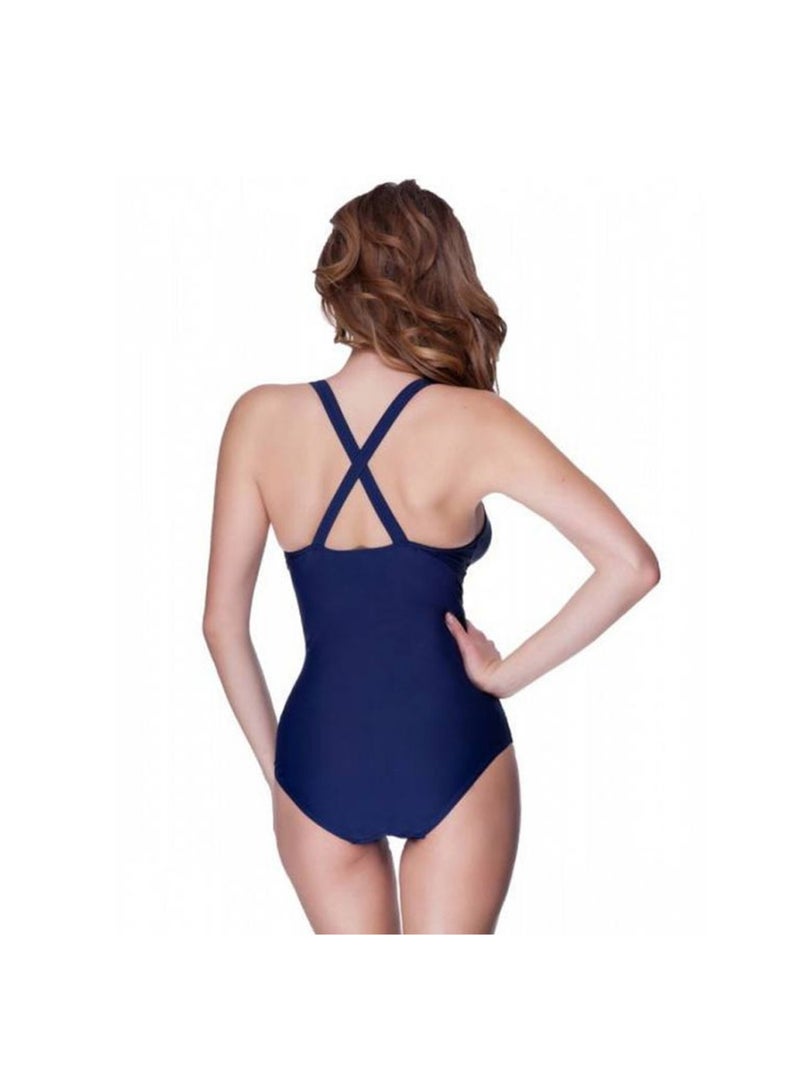 Aqua Speed - Maillot de bain 1 pièce GRETA Bleu marine - Kiabi