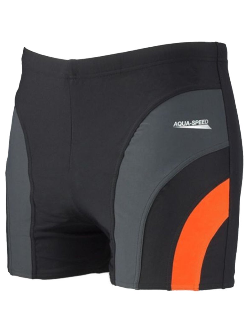 Aqua Speed - Short de bain SASHA Noir Orange - Kiabi