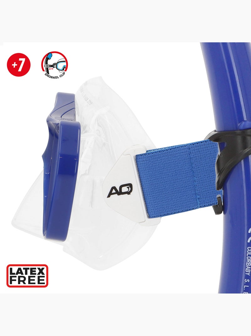 Aqua sport ensemble  masque en cristal avec tube en silicone +7 ans N/A - Kiabi