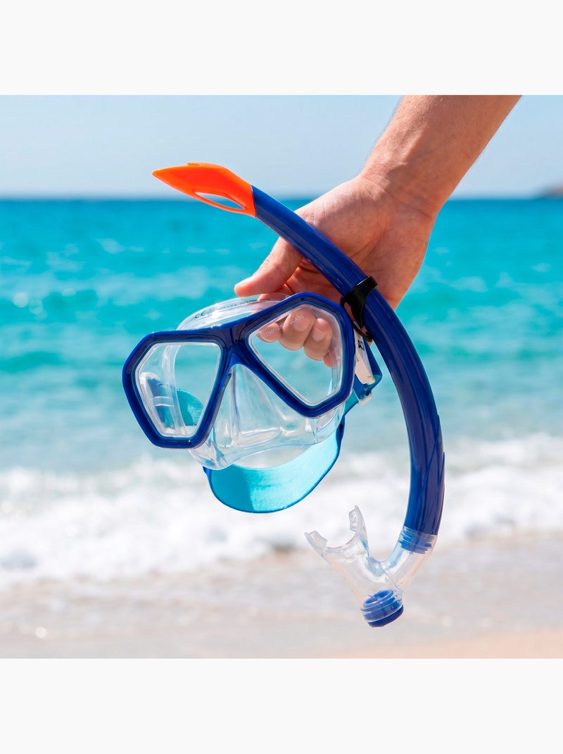 Aqua sport ensemble  masque en cristal avec tube en silicone +7 ans N/A - Kiabi