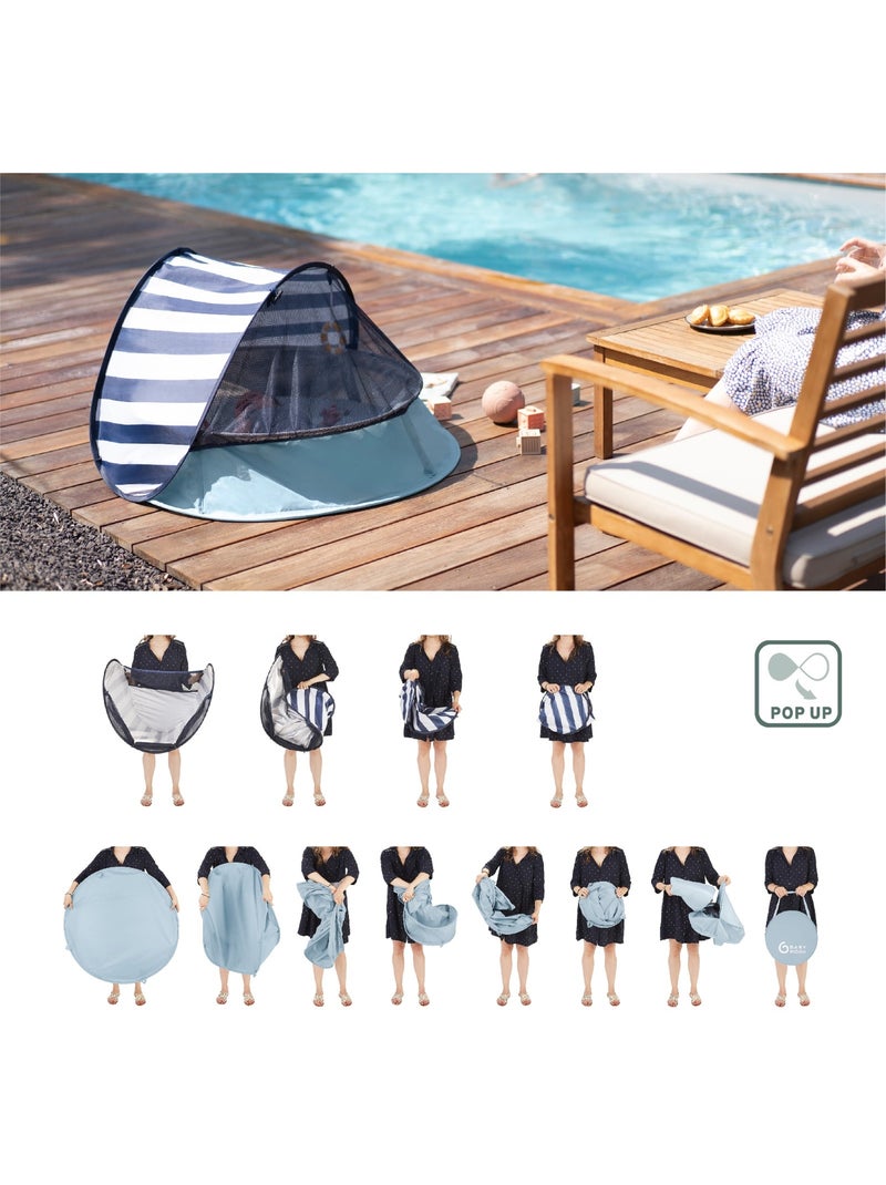 Aquani marinière, aire de jeux anti-uv fps 50+ 3 en 1 'babymoov' Bleu foncé - Kiabi