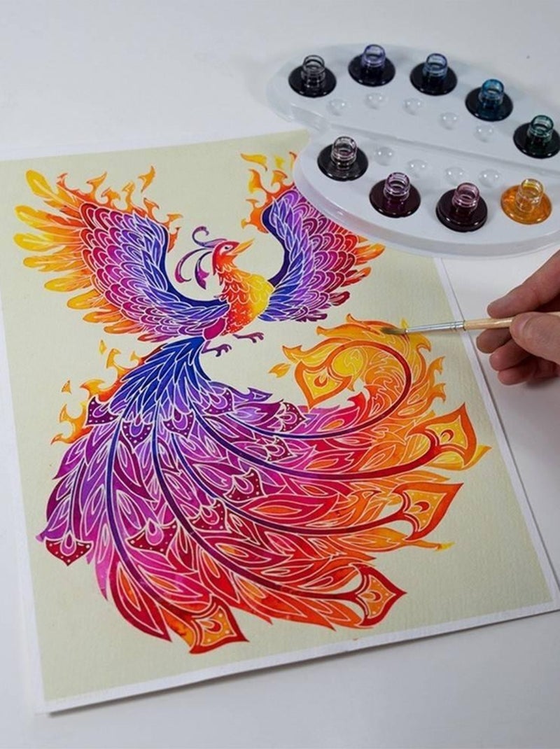 Aquarellum : Animaux mythiques Bleu - Kiabi