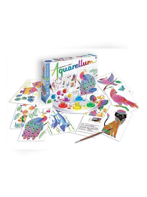 Aquarellum Cartes postales Animaux - Kiabi
