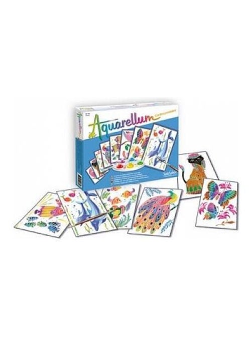 Aquarellum Cartes postales Animaux - Kiabi