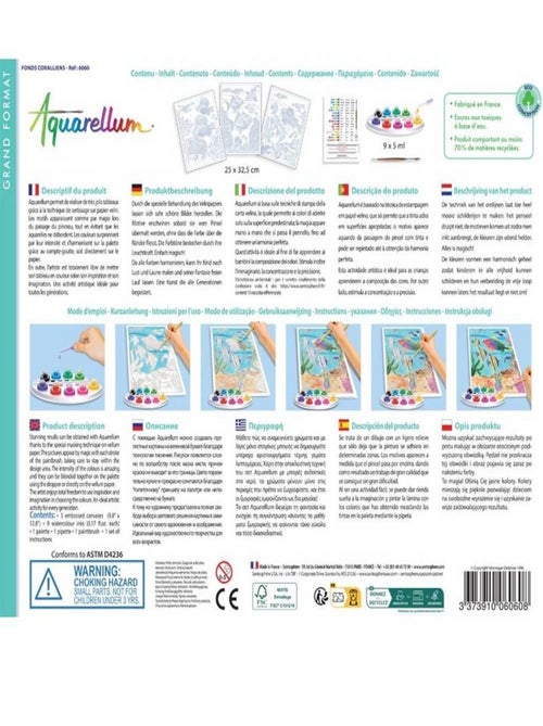 Aquarellum Fonds Coralliens - Kiabi