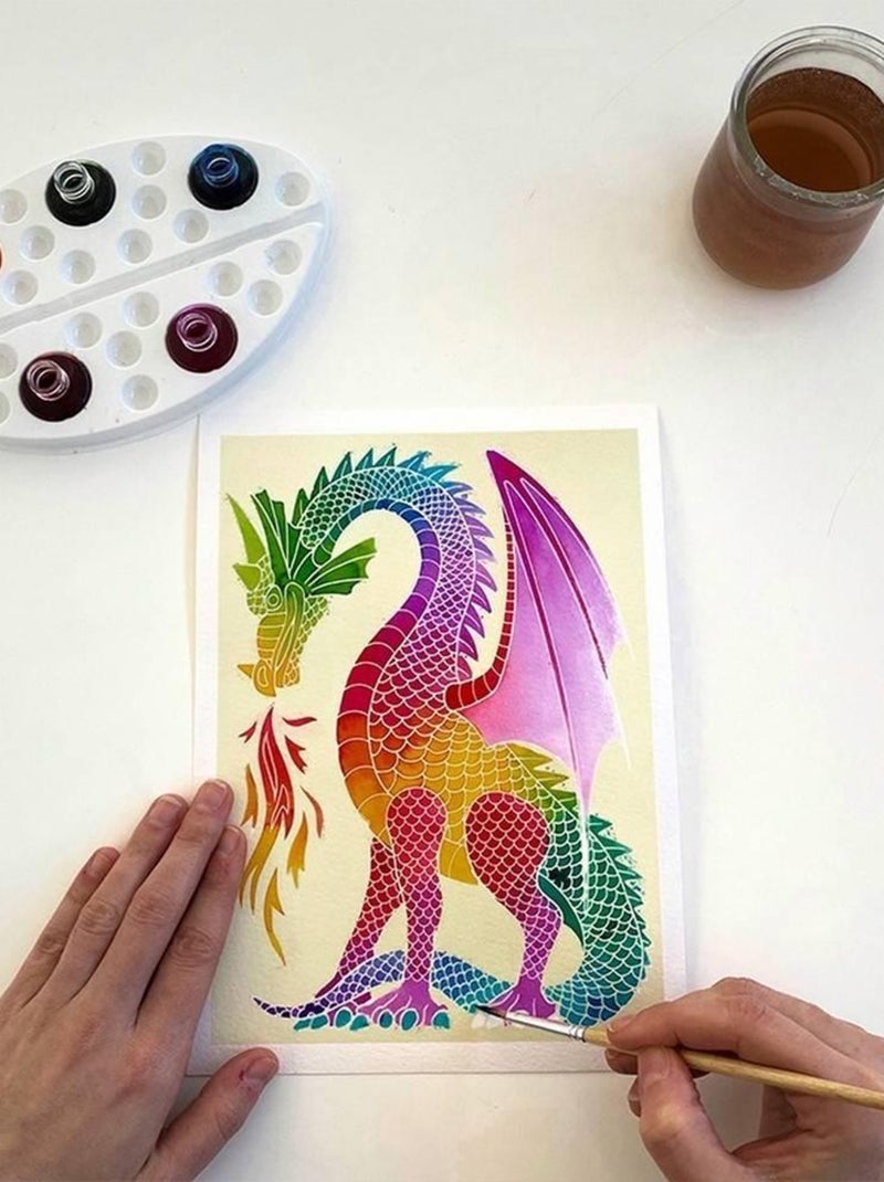 Aquarellum Junior : Dragons Bleu - Kiabi